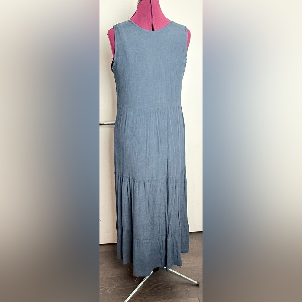Source Unknown Gray Sleeveless Maxi Sundress - image 2